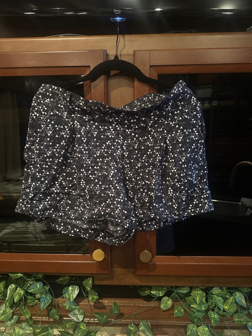 Jessica Simpson Navy and White High Waist Shorts